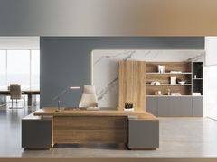 رنگ گردو مدير مدرن اداری میز اداری مبلمان تجاری