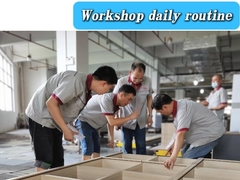 نصب آزمایشی کابینت نمایشگاه کارخانه روزانه