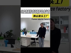 میز اداری 4 نفره بخش ساده و مدرن با کابینت ذخیره سازی پشتیبانی از سفارشی سازی