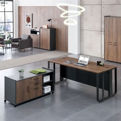 خرید پشتیبانی از سفارشی سازی استقرار بالا کارکنان اجرایی میز اداری مدرن با هماهنگی رنگ online manufacture