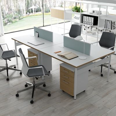 خرید موقعیت کاری چهار نفره با سفارشی سازی کمد دستی متحرک سفارشی سازی کابینت پذیرفته شده online manufacture