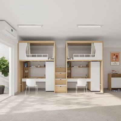 خرید تخت خواب دو نفره آهن قابل سفارشی با عرض برابر بالا و پایین اتاق خواب مدرسه خوابگاه مبلمان آپارتمان online manufacture