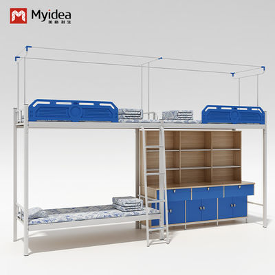 خرید خوابگاه دانشجویی قابل تنظیم تخت و میز سه نفره online manufacture