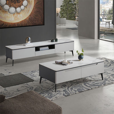 Compact Modern Low TV Stand Coffee Table for Practical Home Furniture Storage in Solid Wood Panel Style