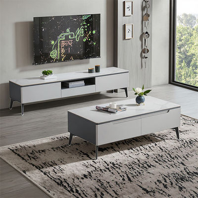 Compact Modern Low TV Stand Coffee Table for Practical Home Furniture Storage in Solid Wood Panel Style
