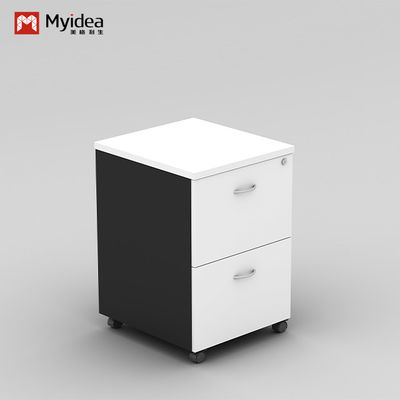 Convenient Office Storage Simple Desk Edge Cabinet with Drawers Modern Style