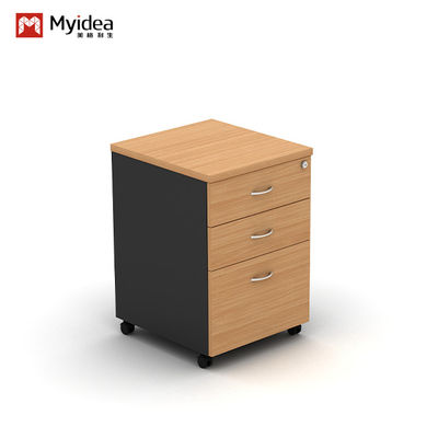 Convenient Office Storage Simple Desk Edge Cabinet with Drawers Modern Style