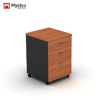 Convenient Office Storage Simple Desk Edge Cabinet with Drawers Modern Style