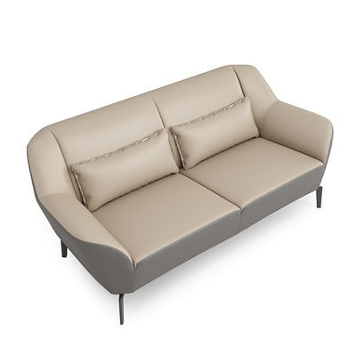 Modern Three Person Office Leather Sofa For Business Hotel Reception And Reception Room