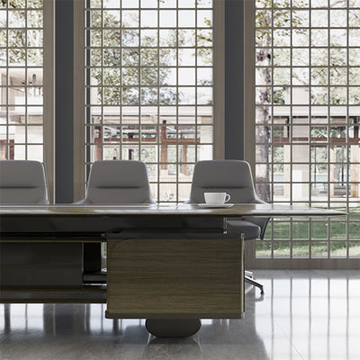 Cold Roll Steel Plate Leg Material Office Desk and Chair Combination with KD Structure Simple Modern Office Furniture
