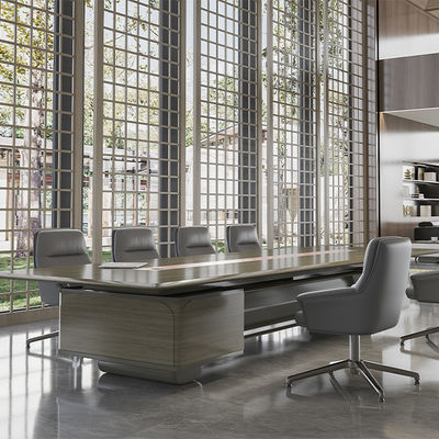 Cold Roll Steel Plate Leg Material Office Desk and Chair Combination with KD Structure Simple Modern Office Furniture