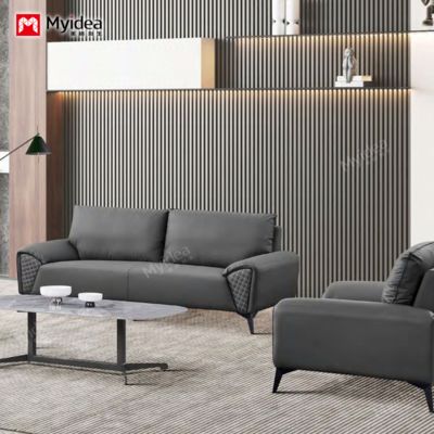 خرید مبل جدید برای پذیرش تجاری، فضای اداری چرمی ضد خش جدید، مبل پذیرایی درجه یک برای مهمانان online manufacture