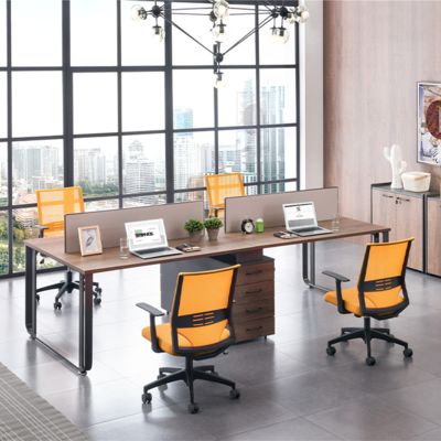 Myidea Industrial Style Office Desk Staff Workstation Screen Office Workstation Combination Simple and Modern