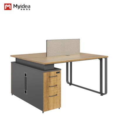 Two Person, Four Person Company Employee Desk and Drawers, Large Capacity Storage Desk, Computer Desk