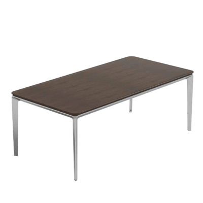Wired Aluminum Alloy Die-Casting Foot Coffee Table, Office Space, Negotiation Tea Table
