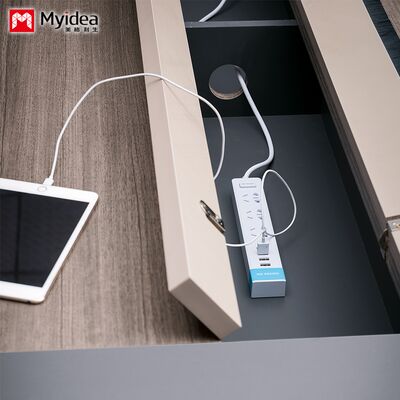 Morandi Color Conference Table Routing System Company Office Meeting Room Reception Desk and Chair Combination