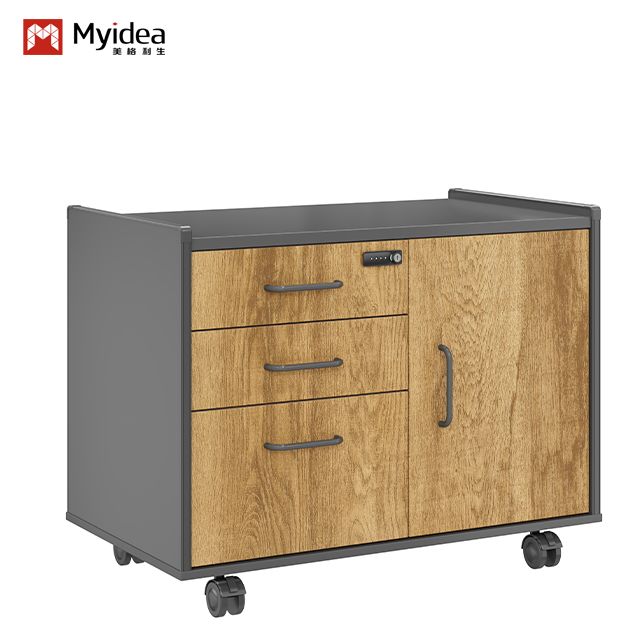Myidea Industrial Style Movable Sub Cabinet Office Furniture Simple Storage File Cabinet