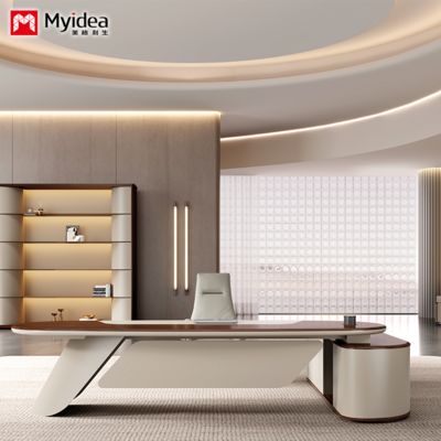 شخصی‌سازی شیک، لوکس سبک، رئیس بزرگ، میز اجرایی، میز مدیر ارشد، میز دفتر رئیس، میز ذخیره‌سازی