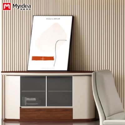 طراحی سفارشی دیوار تا کف，کابینت اتاق نشیمن，کابینت ذخیره سازی，کابینت کم ارتفاع，کابینت چای کاربردی برای استفاده در دفتر و خانه