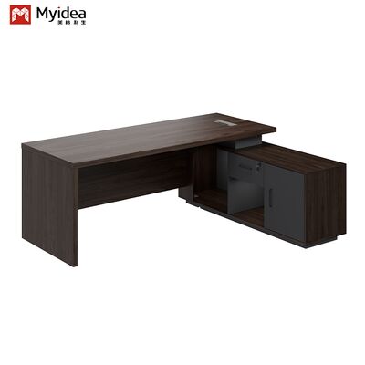 کابینت ذخیره سازی میز کامپیوتر اجرایی طراحی مدرن پنل چوبی ساخت پایدار سازگار با محیط زیست مونتاژ مورد نیاز